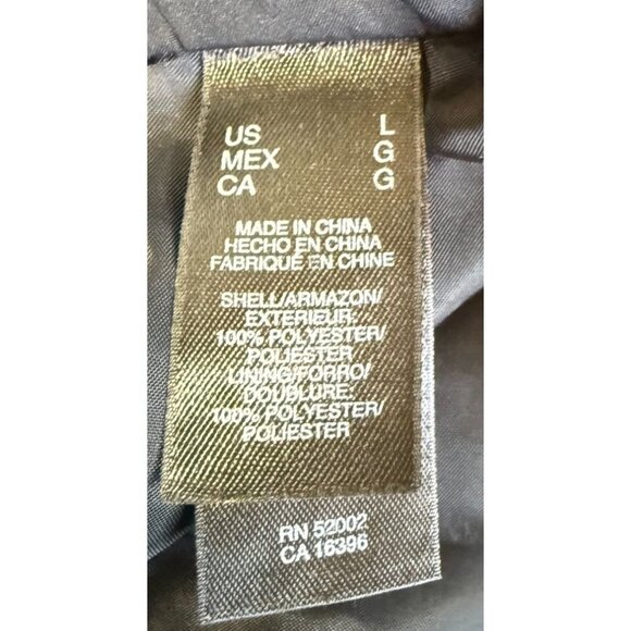 Axcess by Claiborne Black Soft Shell Zip Up Jacket Large Pockets Lightweight - Picture 13 of 14